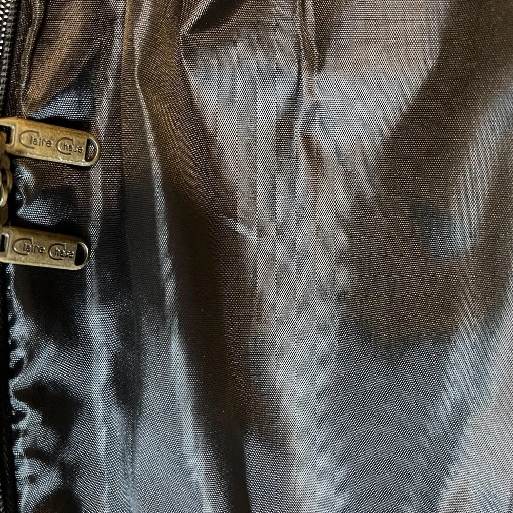 Claire Chase‎ Classic Garment Black Bag Saddle